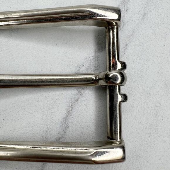 Silver Tone Simple Basic Belt Buckle - Picture 9 of 10